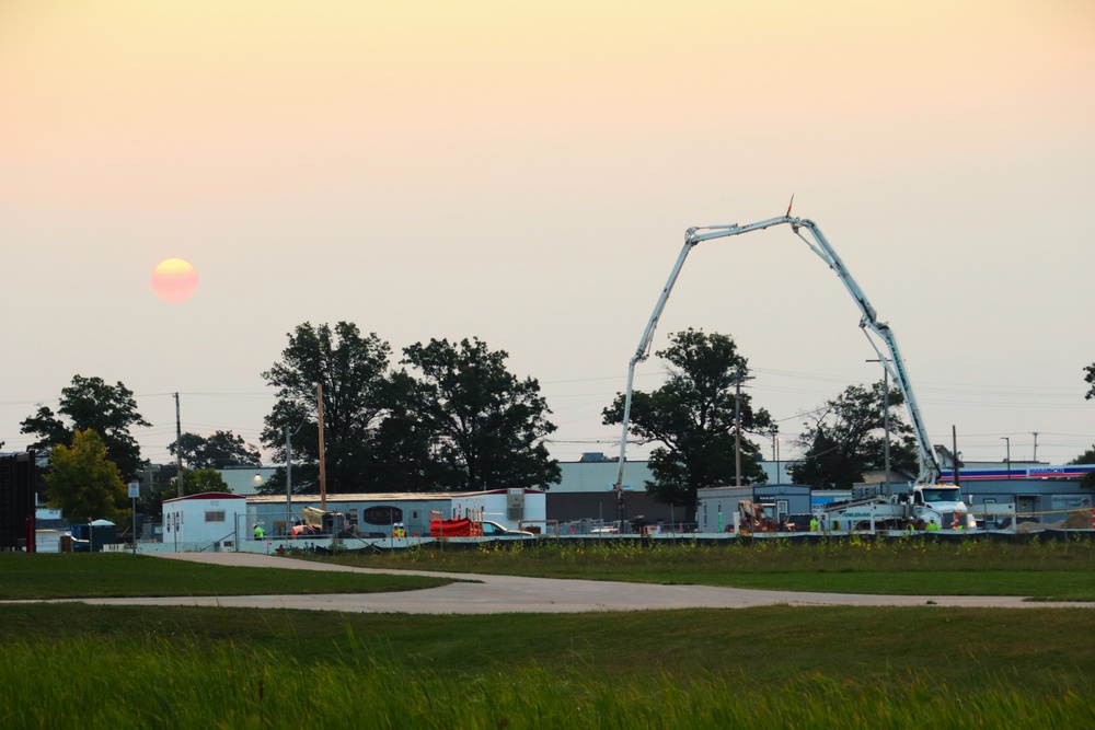 September 2024 construction operations for fiscal year 2023-funded barracks project at Fort McCoy