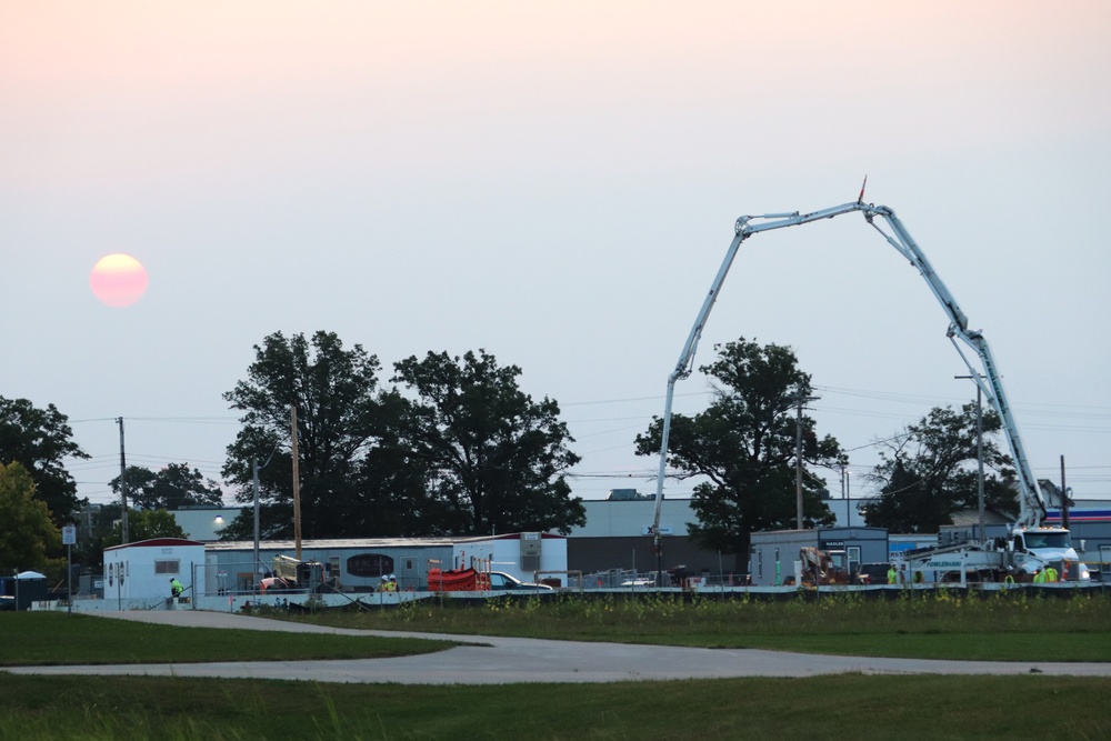 September 2024 construction operations for fiscal year 2023-funded barracks project at Fort McCoy