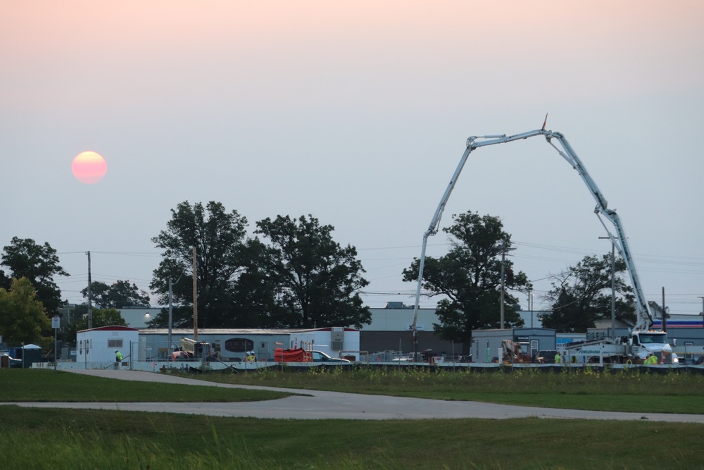 September 2024 construction operations for fiscal year 2023-funded barracks project at Fort McCoy