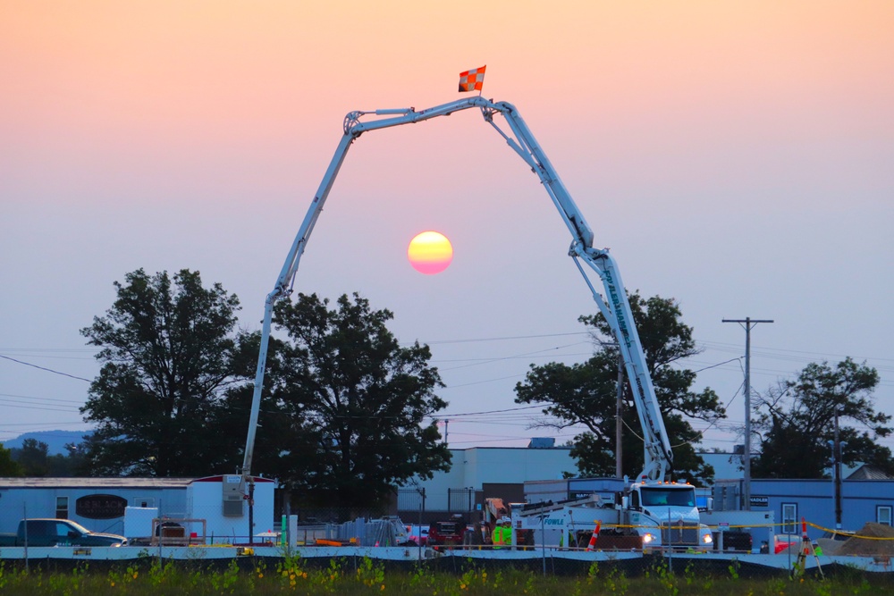 September 2024 construction operations for fiscal year 2023-funded barracks project at Fort McCoy