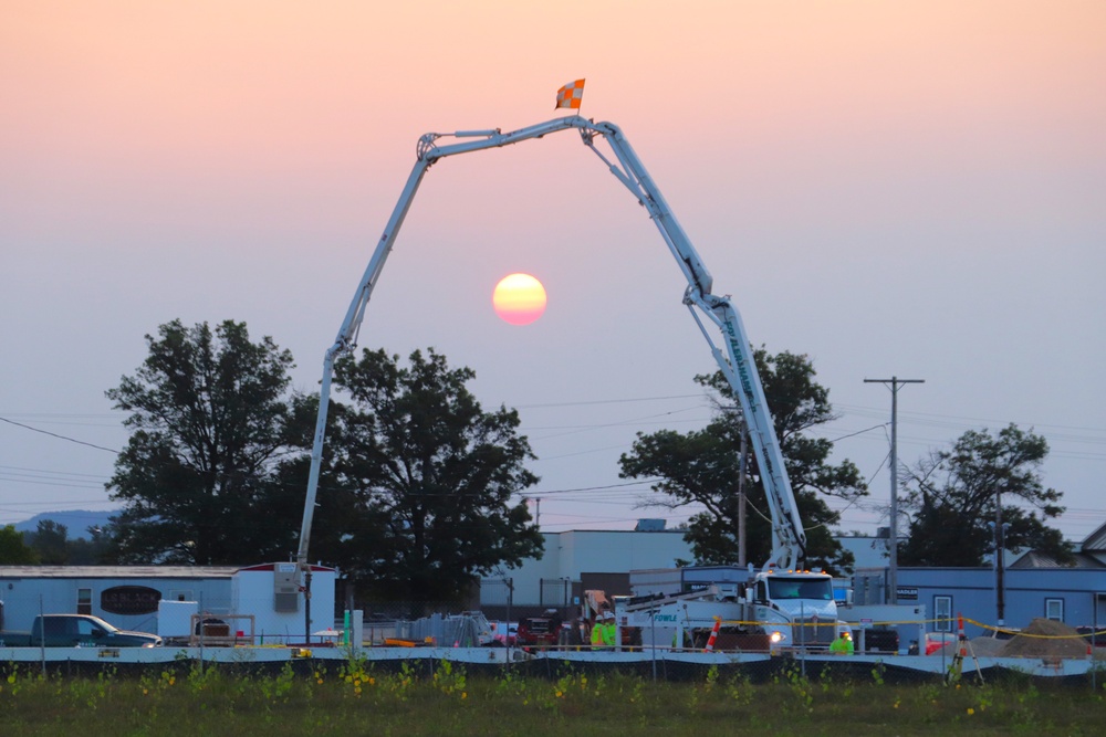 September 2024 construction operations for fiscal year 2023-funded barracks project at Fort McCoy