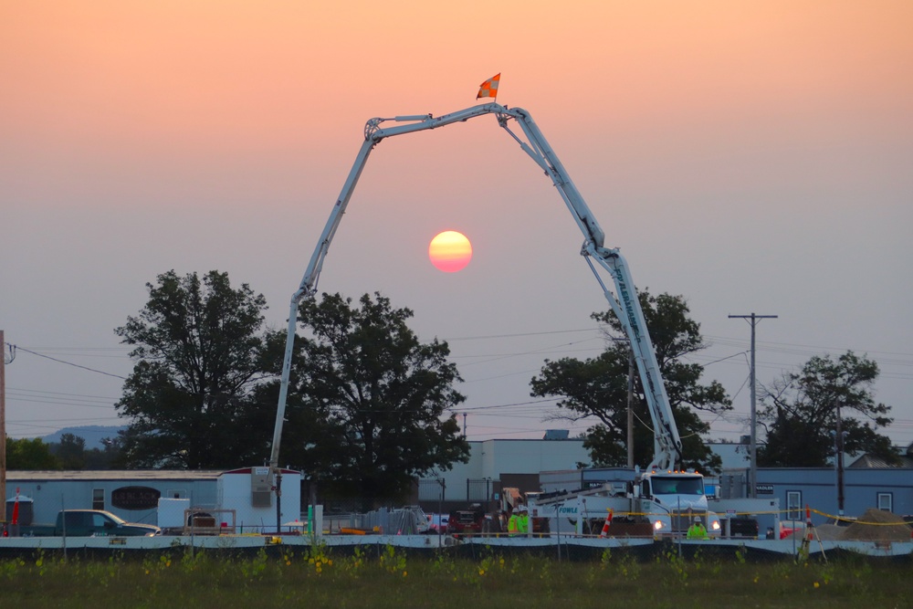 September 2024 construction operations for fiscal year 2023-funded barracks project at Fort McCoy