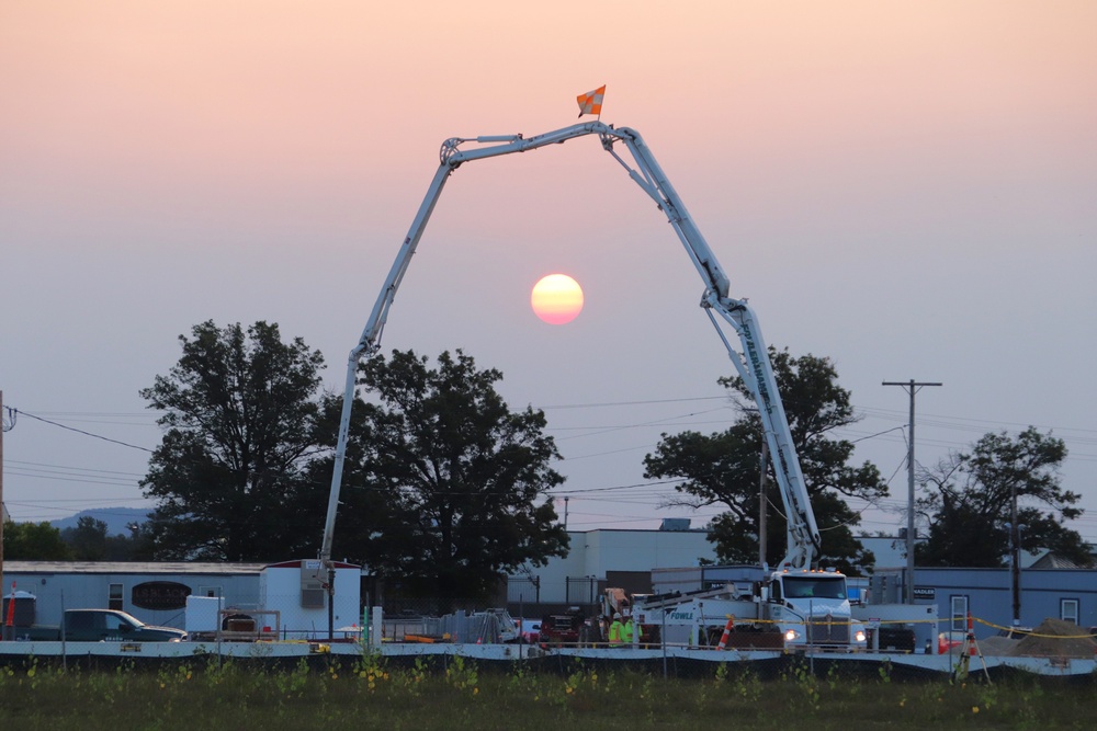 September 2024 construction operations for fiscal year 2023-funded barracks project at Fort McCoy