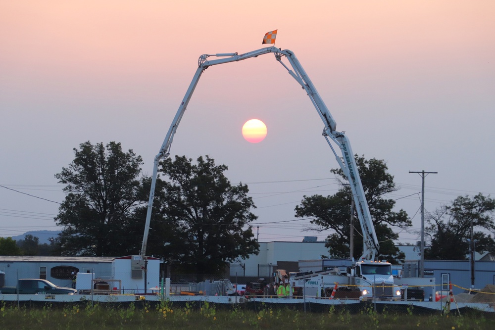 September 2024 construction operations for fiscal year 2023-funded barracks project at Fort McCoy