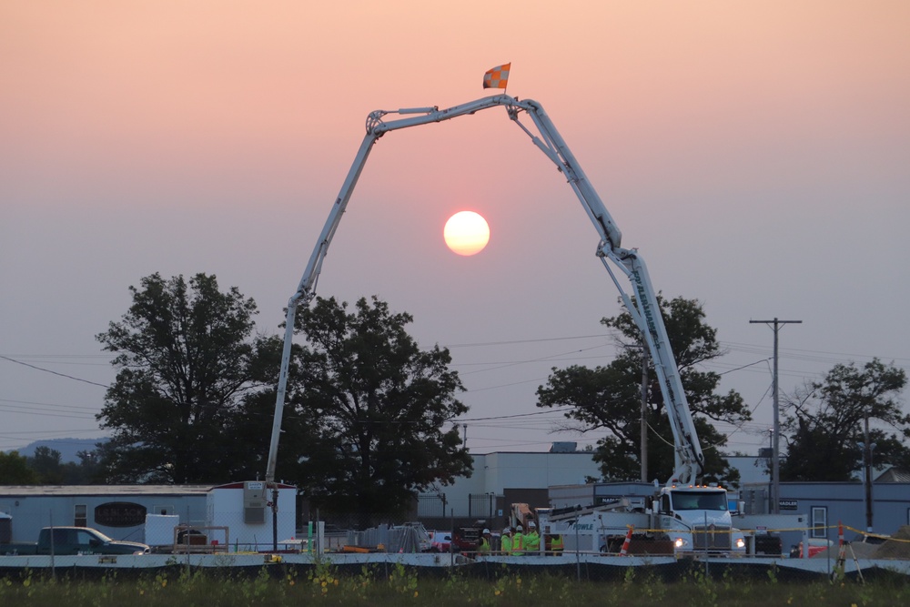 September 2024 construction operations for fiscal year 2023-funded barracks project at Fort McCoy