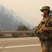 National Guardsmen from the California Army National Guard's 330th Military Police support efforts to contain Line Fire