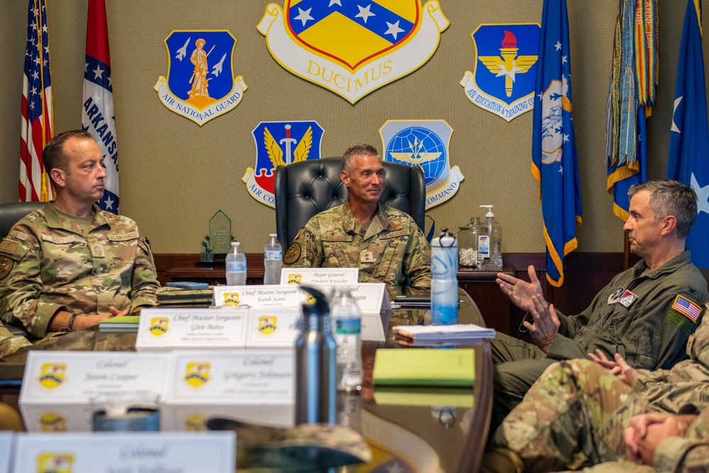 19th Air Force Commander Visits 189th AW