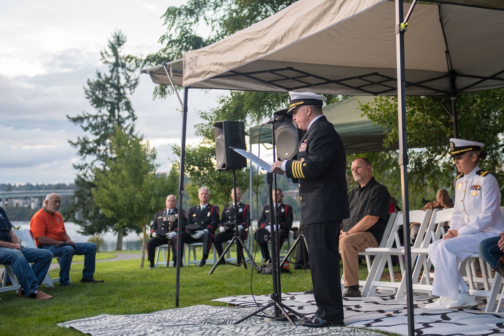 Never Forget: September 11th Sunset Flag Ceremony held at Kitsap 9/11 Memorial