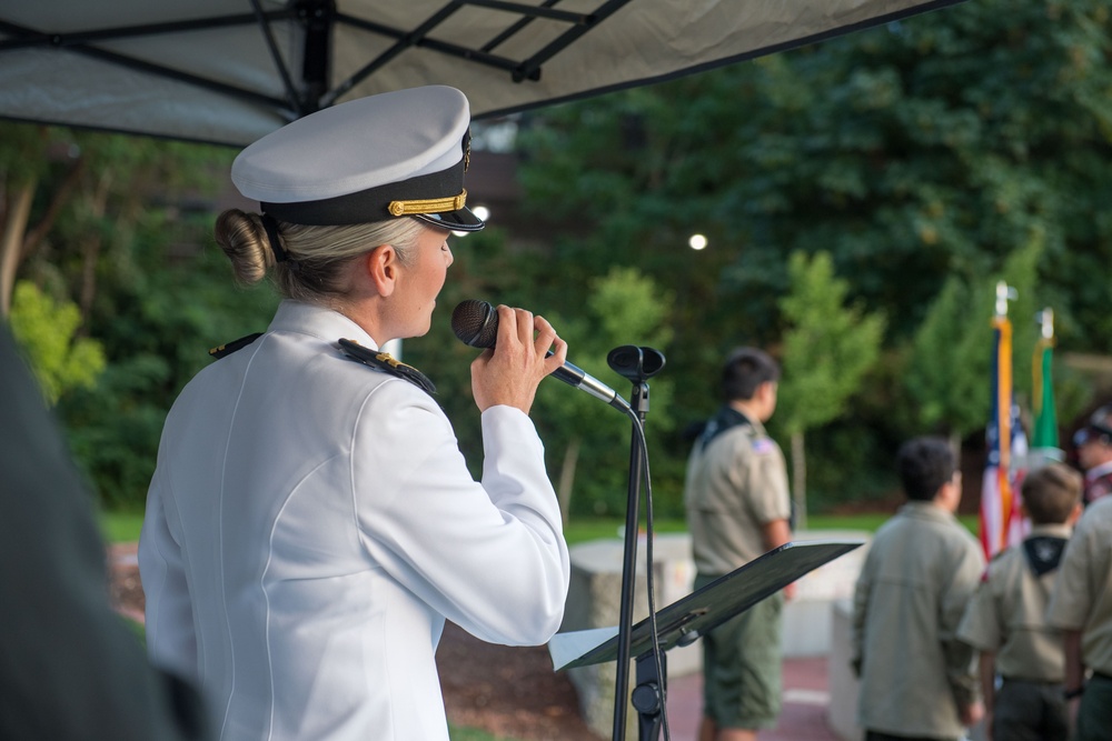 Never Forget: September 11th Sunset Flag Ceremony held at Kitsap 9/11 Memorial