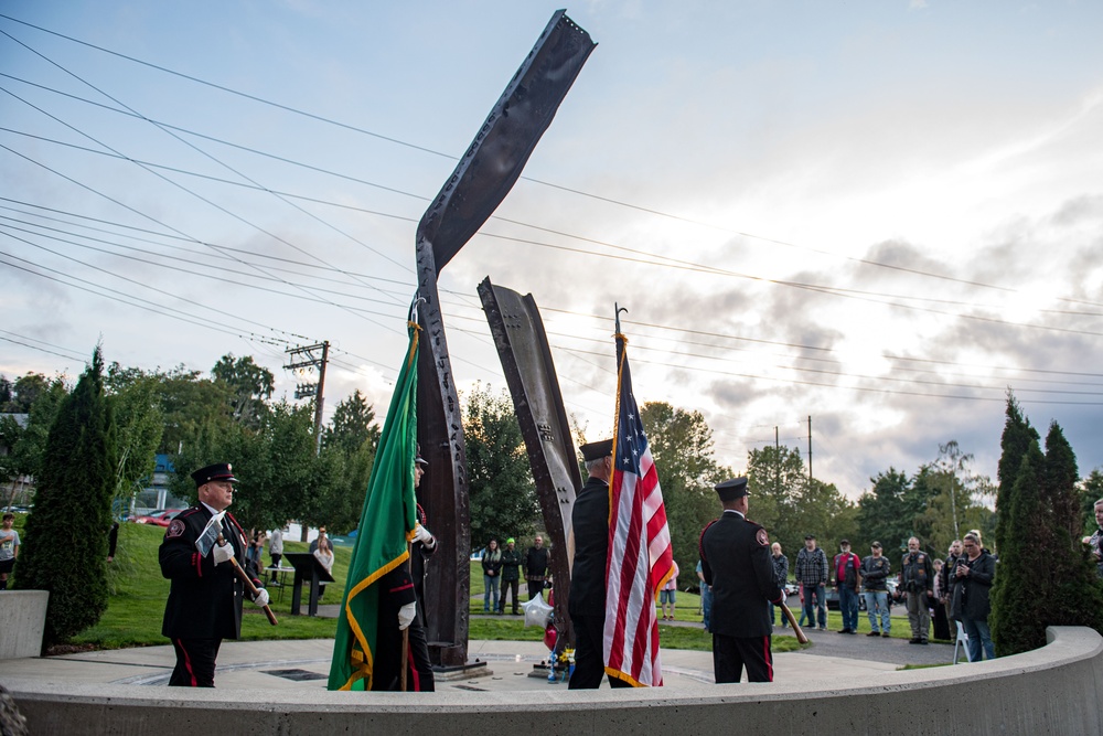 Never Forget: September 11th Sunset Flag Ceremony held at Kitsap 9/11 Memorial