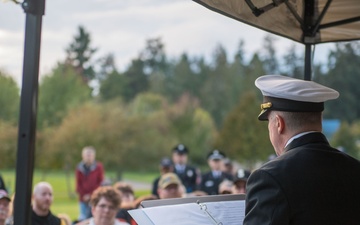 Never Forget: September 11th Sunset Flag Ceremony held at Kitsap 9/11 Memorial