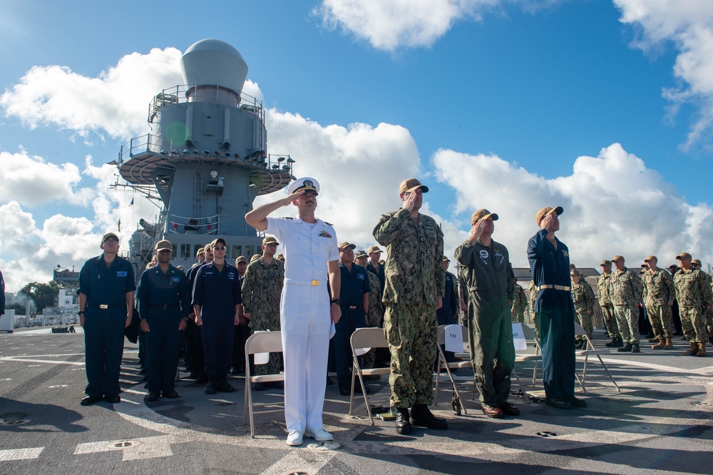 USS BLUE RIDGE HOLDS 9/11 REMEMBRANCE CEREMONY