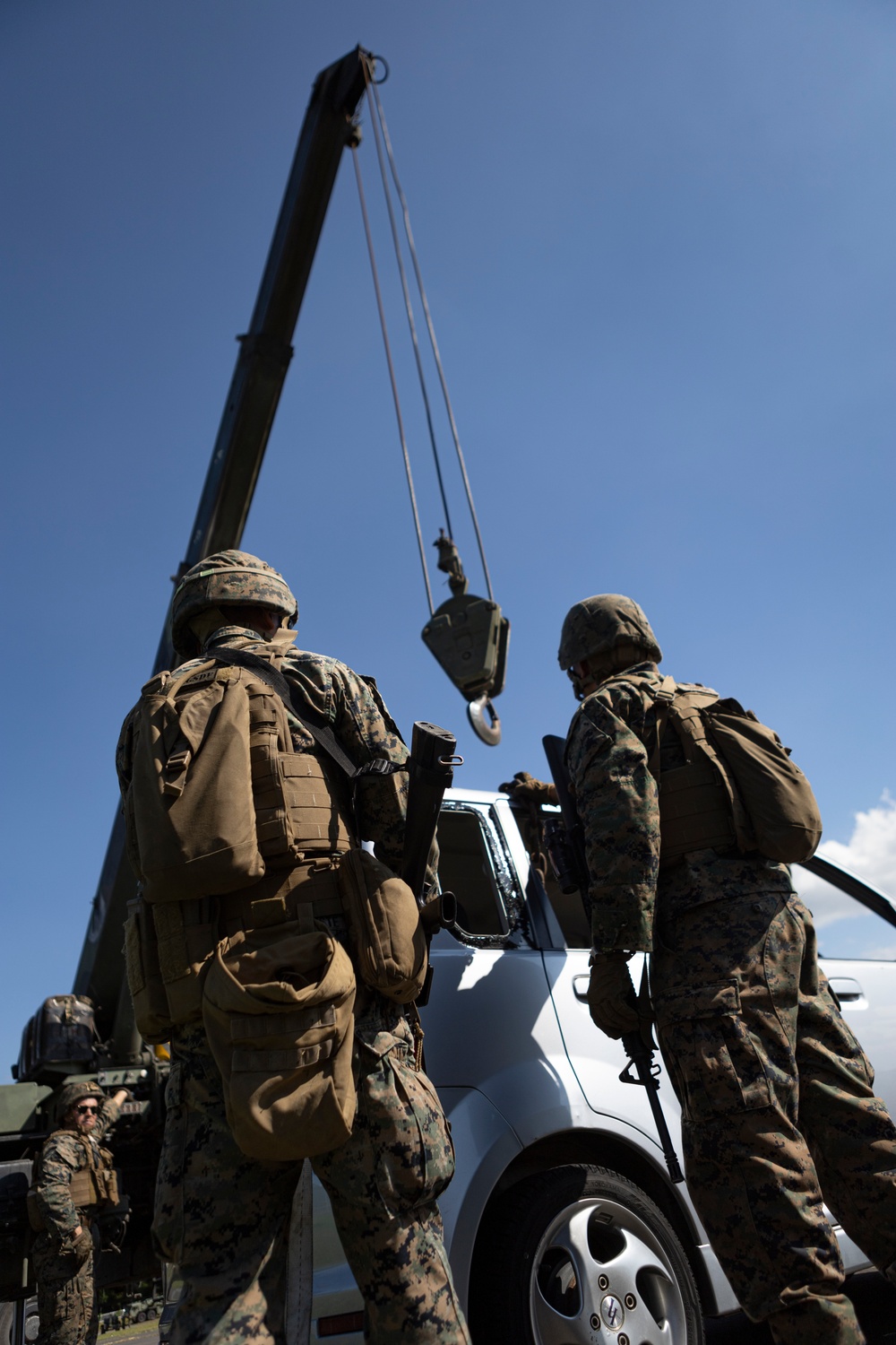 Marines train aviation ground support operations at Camp Fuji