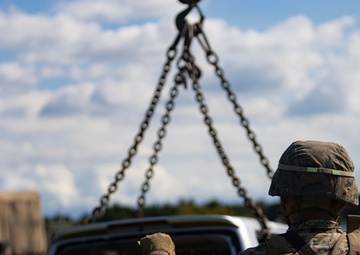 Marines train aviation ground support operations at Camp Fuji