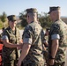 1st Marine Division leaders recognize Marines, Sailors during morning colors ceremony