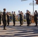 1st Marine Division leaders recognize Marines, Sailors during morning colors ceremony