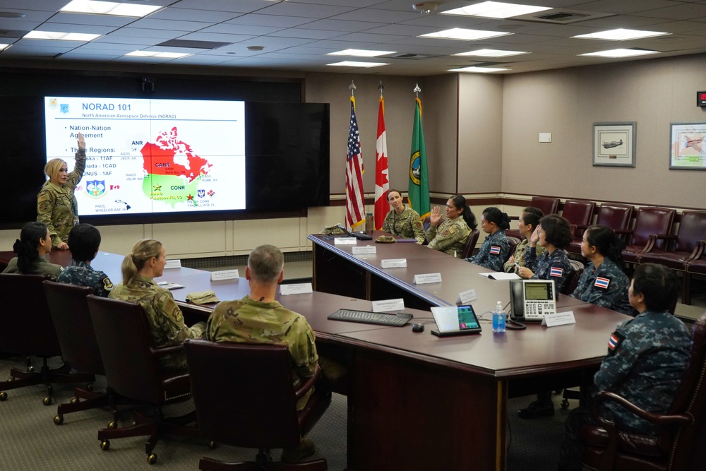 Washington Air National Guard hosts historic leadership engagement for female Royal Thai Air Force officers