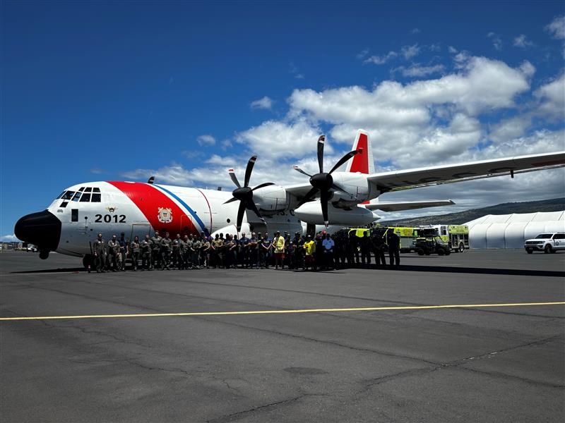 Coast Guard, partner agencies complete search and rescue exercise off Kawaihae, Hawaii