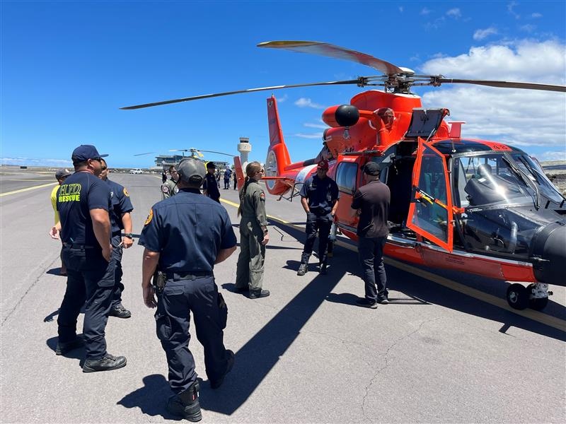 Coast Guard, partner agencies complete search and rescue exercise off Kawaihae, Hawaii