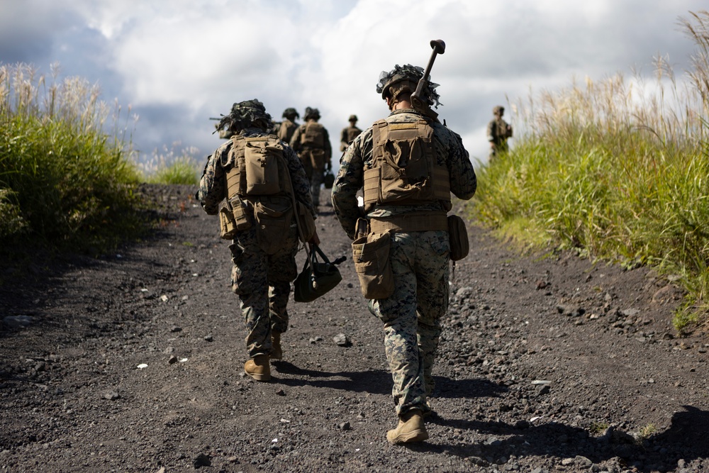 Marines conduct machine gun range at Camp Fuji in support of Exercise Outlaw Wrath 24