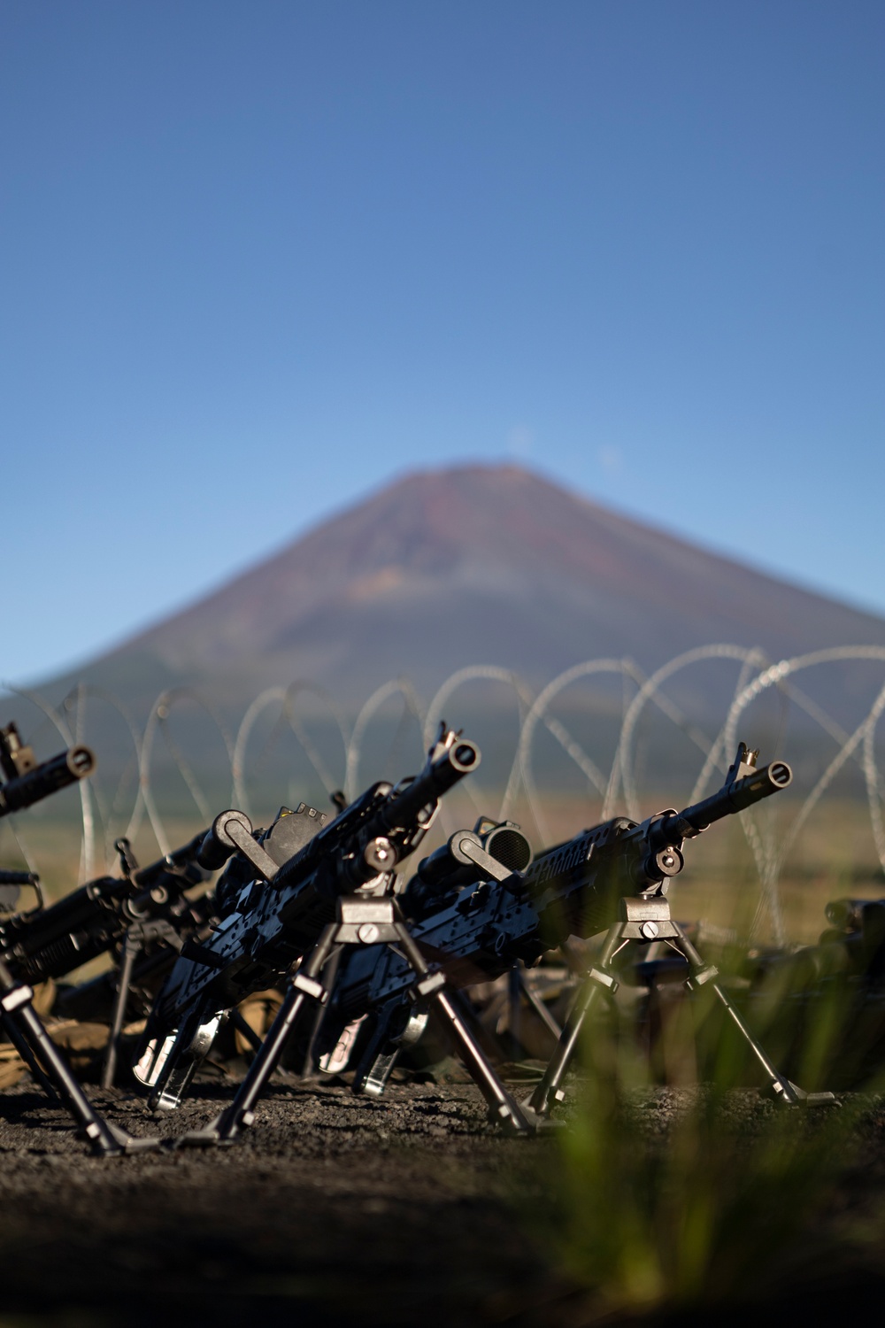 Marines conduct machine gun range at Camp Fuji in support of Exercise Outlaw Wrath 24