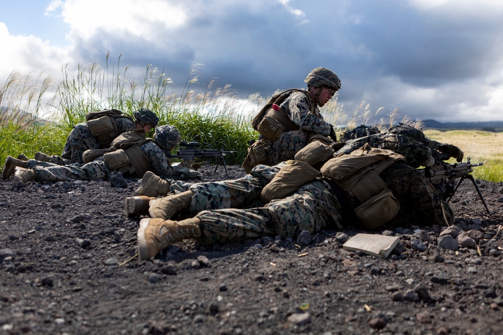 Marines conduct machine gun range at Camp Fuji in support of Exercise Outlaw Wrath 24