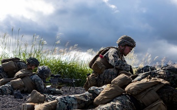 Marines conduct machine gun range at Camp Fuji in support of Exercise Outlaw Wrath 24