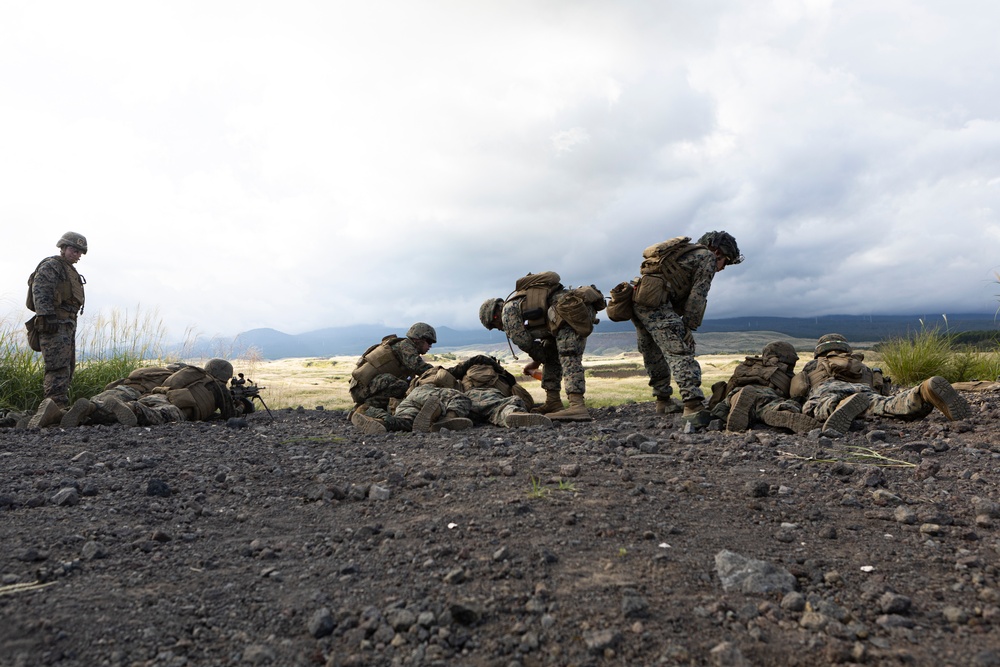 Marines conduct machine gun range at Camp Fuji in support of Exercise Outlaw Wrath 24