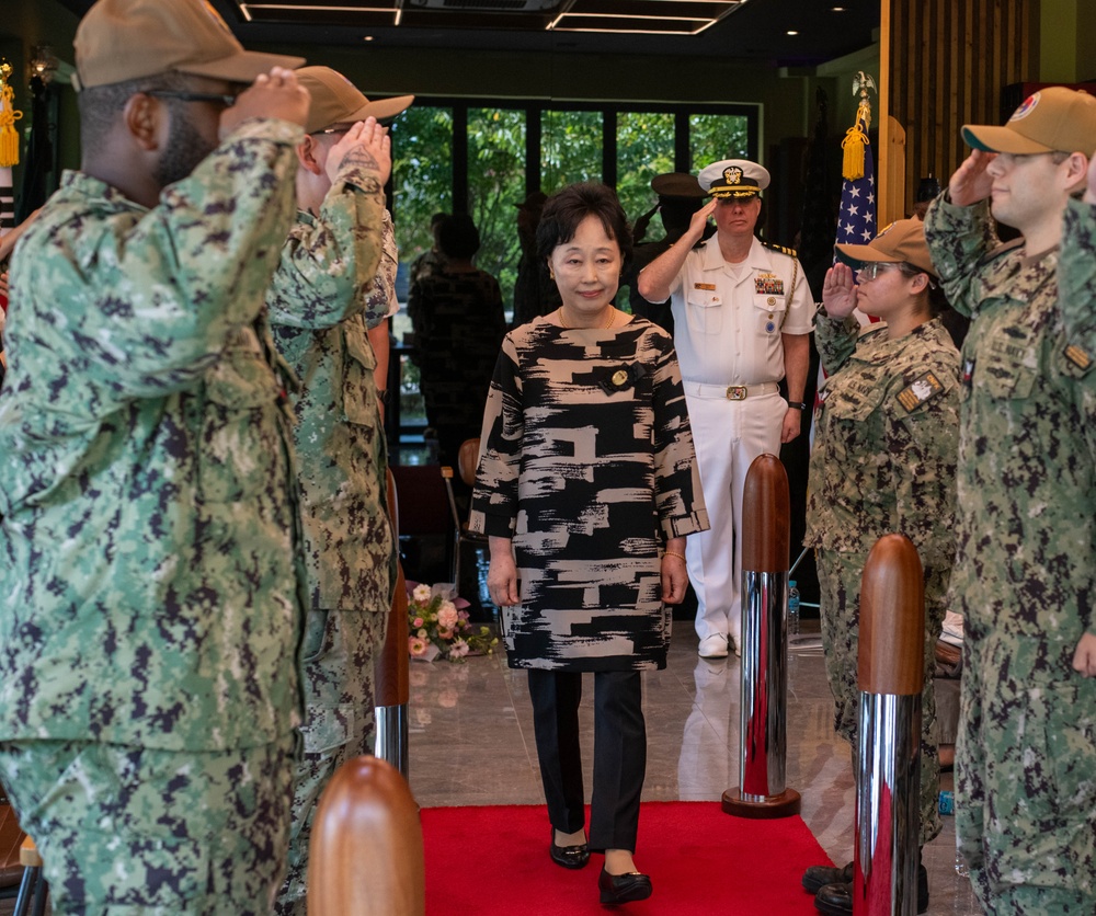 Ms. Yi Ok Yop Receives Navy Meritorious Civilian Service Award During Retirement Ceremony After 48 Years of Service