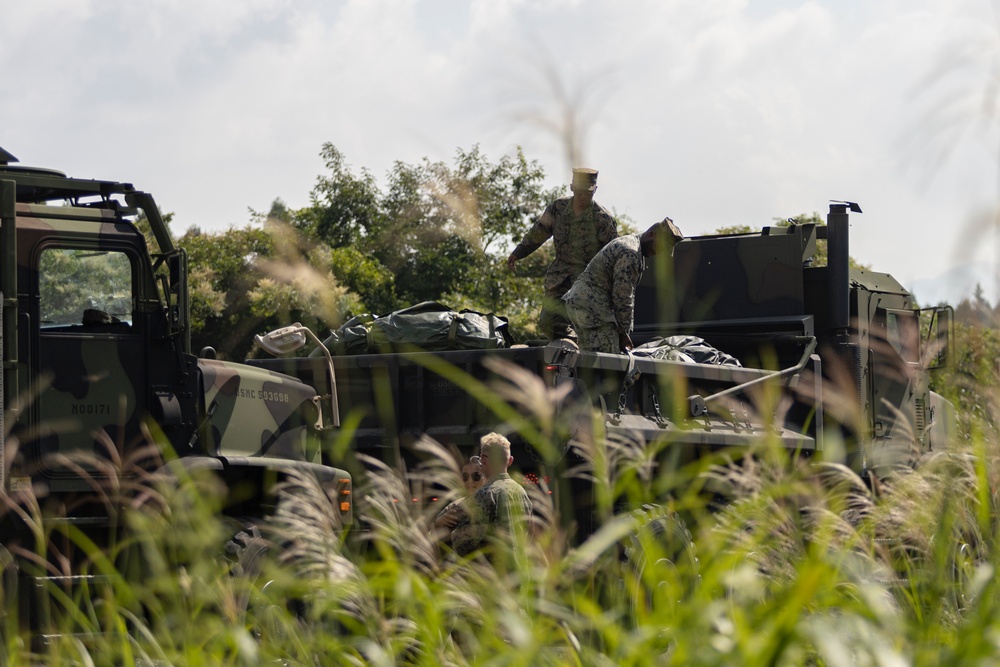 Marines begin training at Camp Fuji in support of Exercise Outlaw Wrath 24