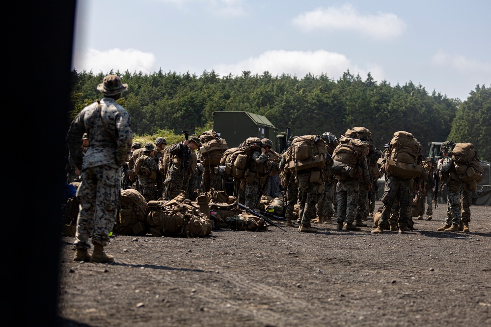 Marines begin training at Camp Fuji in support of Exercise Outlaw Wrath 24