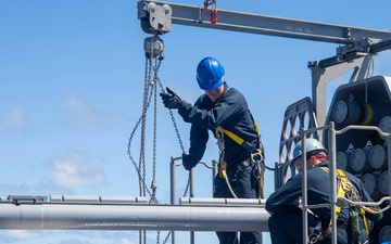 USS America (LHA 6) Conducts Ordnance Handling