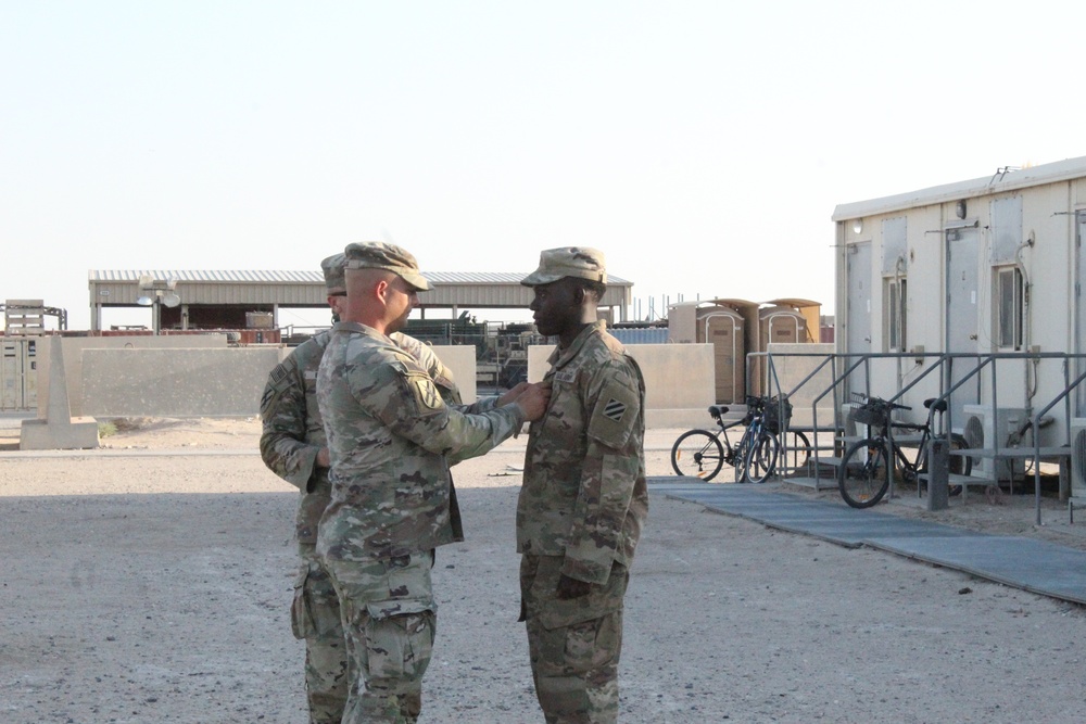 Promotion Ceremony, Cherokee Company, Task Force Commando