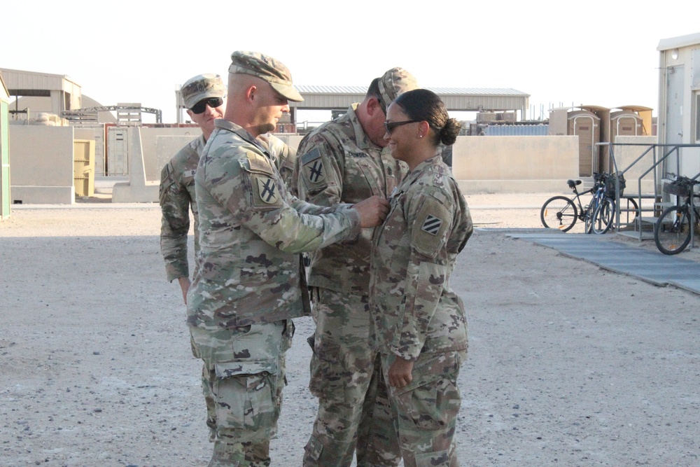 Promotion Ceremony, Cherokee Company, Task Force Commando