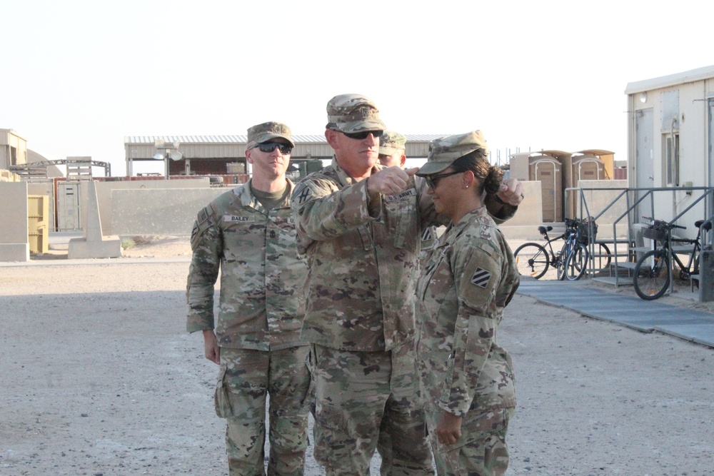 Promotion Ceremony, Cherokee Company, Task Force Commando