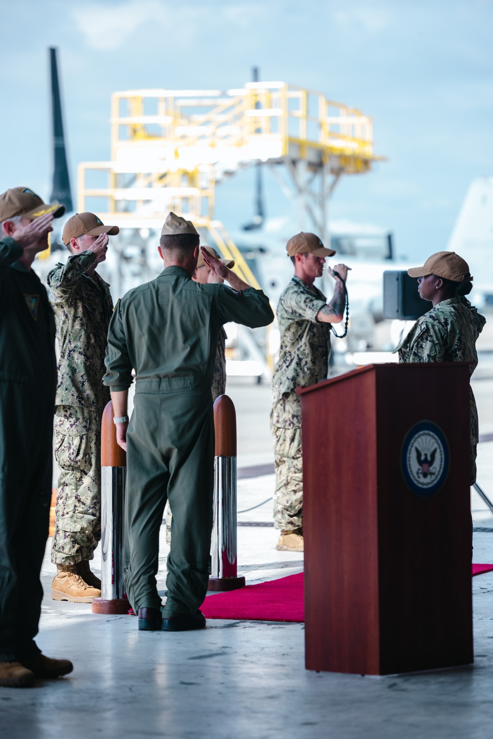 Naval Aviation Training Support Group Sundown Ceremony