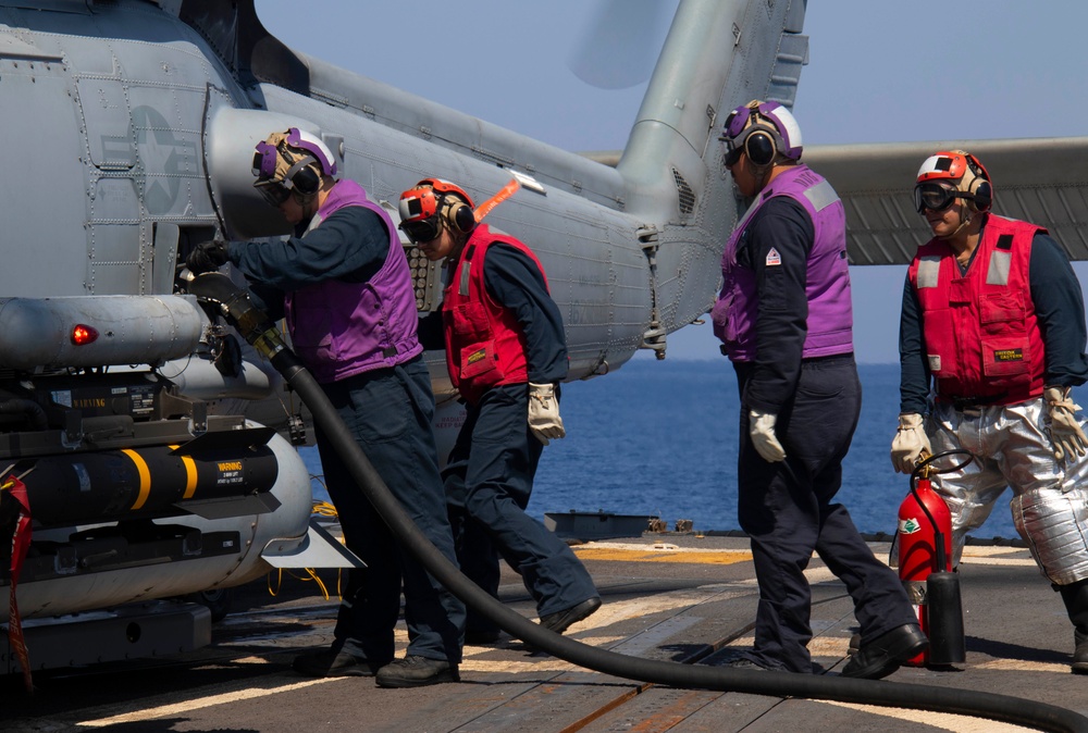 Frank E. Petersen Jr. conducts flight quarters