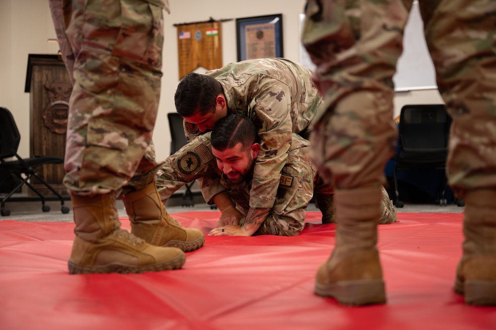 102nd Security Forces Squadron conducts combatives training