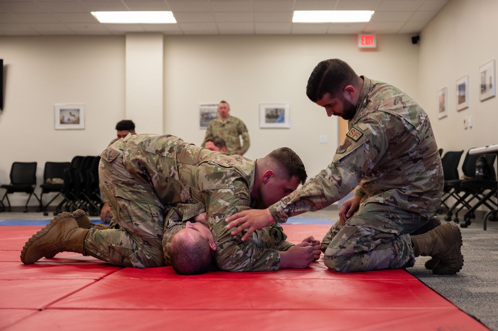 102nd Security Forces Squadron conducts combatives training