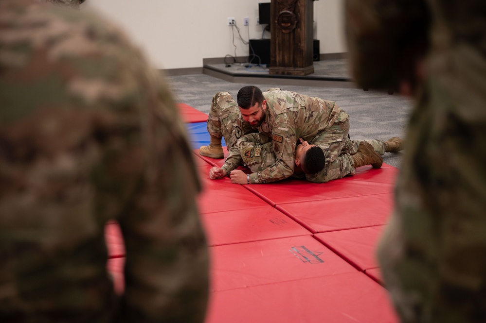 102nd Security Forces Squadron conducts combatives training