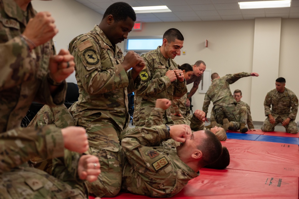 102nd Security Forces Squadron conducts combatives training