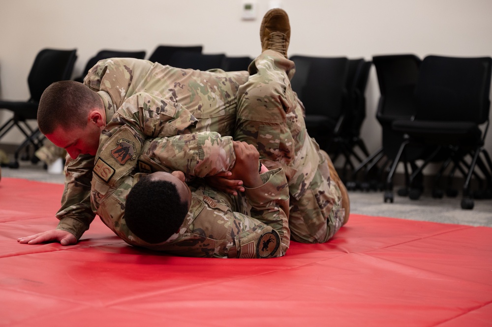 102nd Security Forces Squadron conducts combatives training