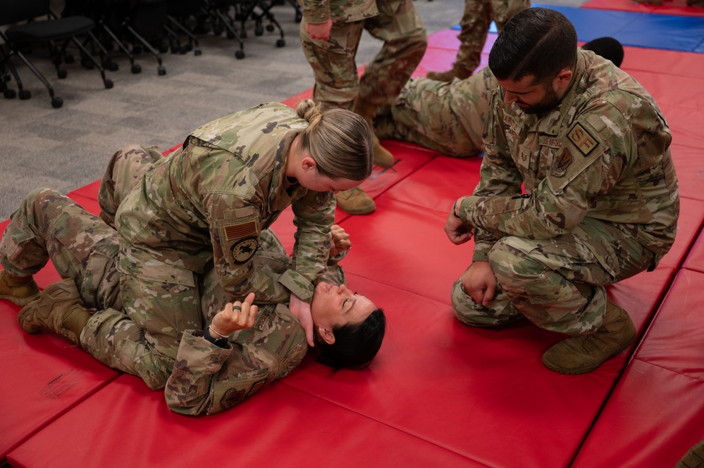 102nd Security Forces Squadron conducts combatives training