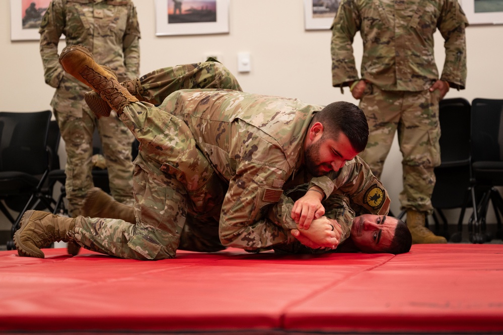 102nd Security Forces Squadron conducts combatives training