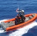 Coast Guard Cutter Diligence conducts small boat training at sea