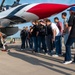 Students get to &quot;pet a jet&quot; with the U.S. Air Force Thunderbirds