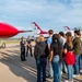 Students get to &amp;quot;pet a jet&amp;quot; with the U.S. Air Force Thunderbirds