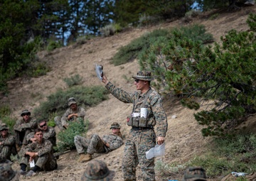 Marines with 2/1 practice survival techniques during Mountain Exercise 5-24
