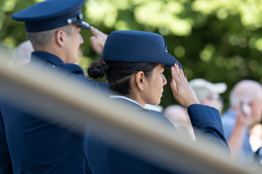 Chief of the Royal Malaysian Air Force Gen. Tan Sri Dato’ Sri Mohd Asghar Khan bin Goriman Khan Participates in an Air Force Full Honors Wreath-Laying Ceremony at the Tomb of the Unknown Soldier