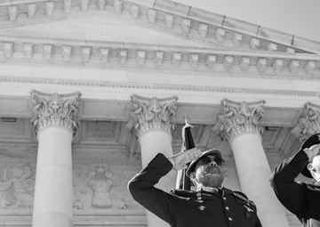 Chief of the Royal Malaysian Air Force Gen. Tan Sri Dato’ Sri Mohd Asghar Khan bin Goriman Khan Participates in an Air Force Full Honors Wreath-Laying Ceremony at the Tomb of the Unknown Soldier
